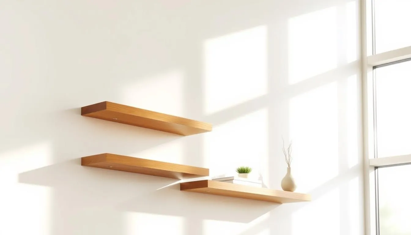 decluttered shelves transformation