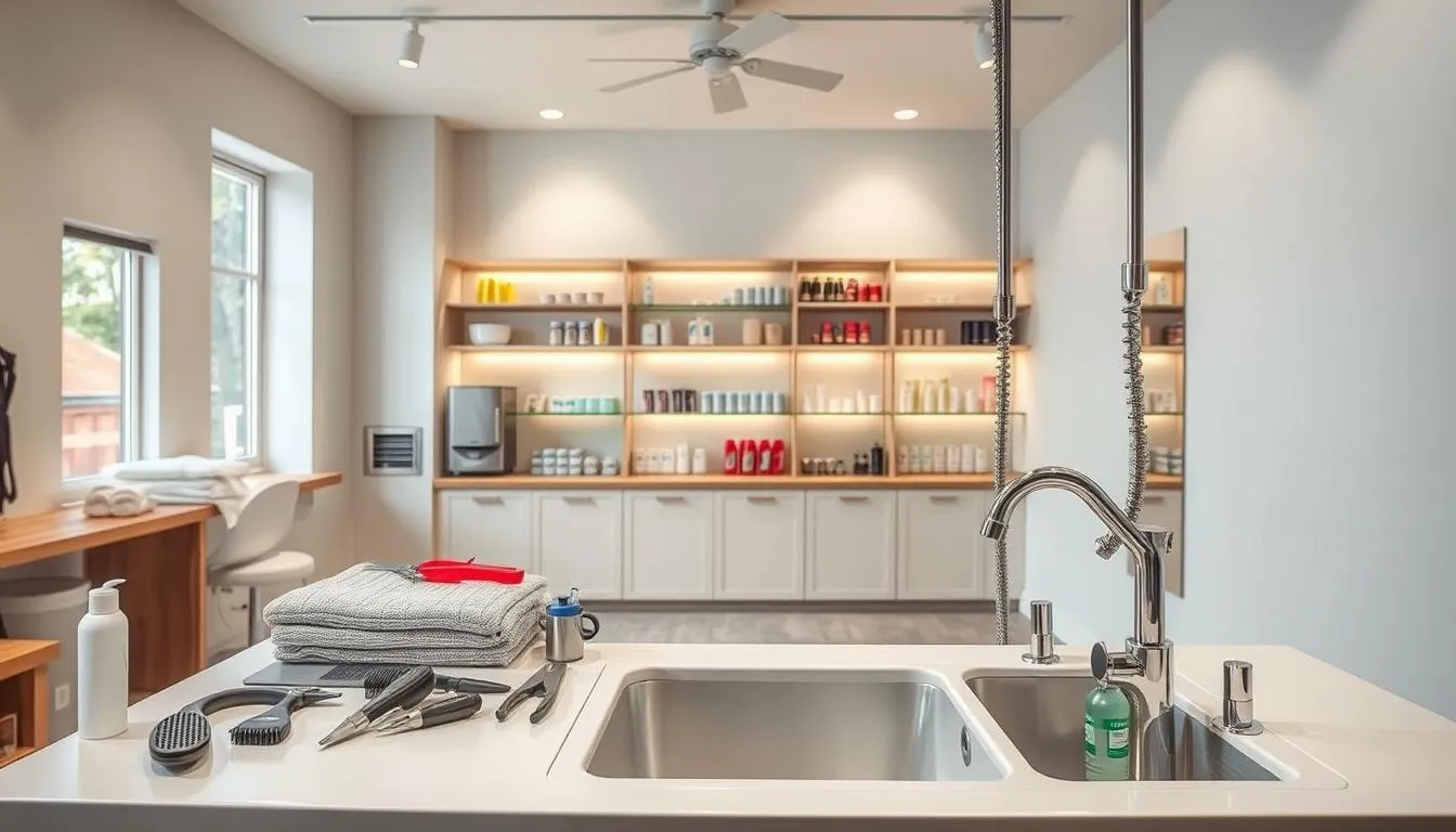 grooming station
